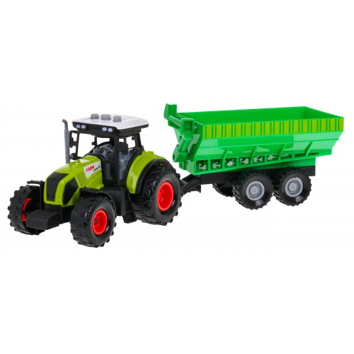 Interaktívny traktor s prívesom + šnekový podávač pre deti 3+ Svetelné a zvukové efekty