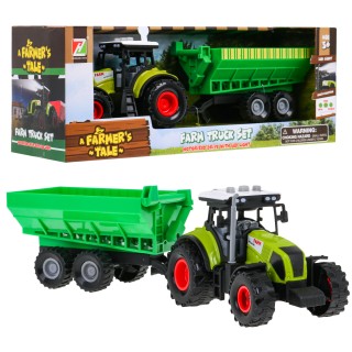 Interaktívny traktor s prívesom + šnekový podávač pre deti 3+ Svetelné a zvukové efekty