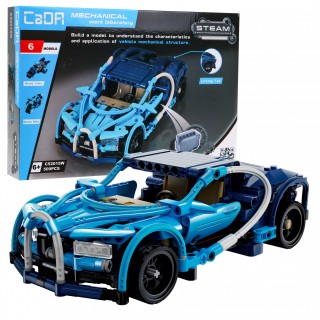 Stavebnica CaDA 509 ks. Sada 6 kaskadérskych vozidiel + Pohon Pull-back