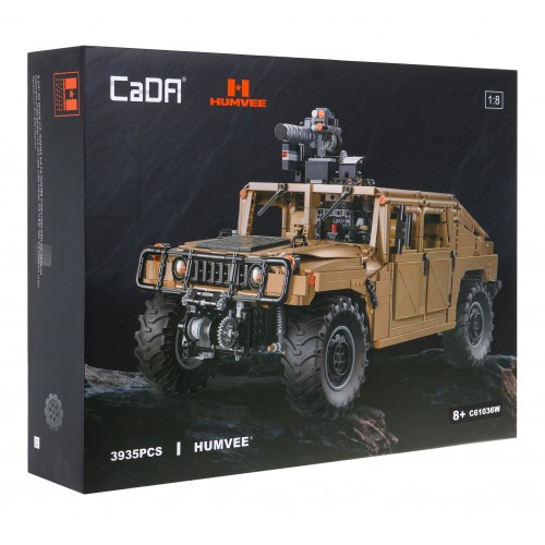 Stavebnica CaDA 3935 ks. Vojenské vozidlo Humvee 1:8 pre deti 8+