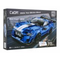 Stavebnica CaDA 325 ks. Diaľkovo ovládaný Blue Knight Pretekárske auto pre deti 6+