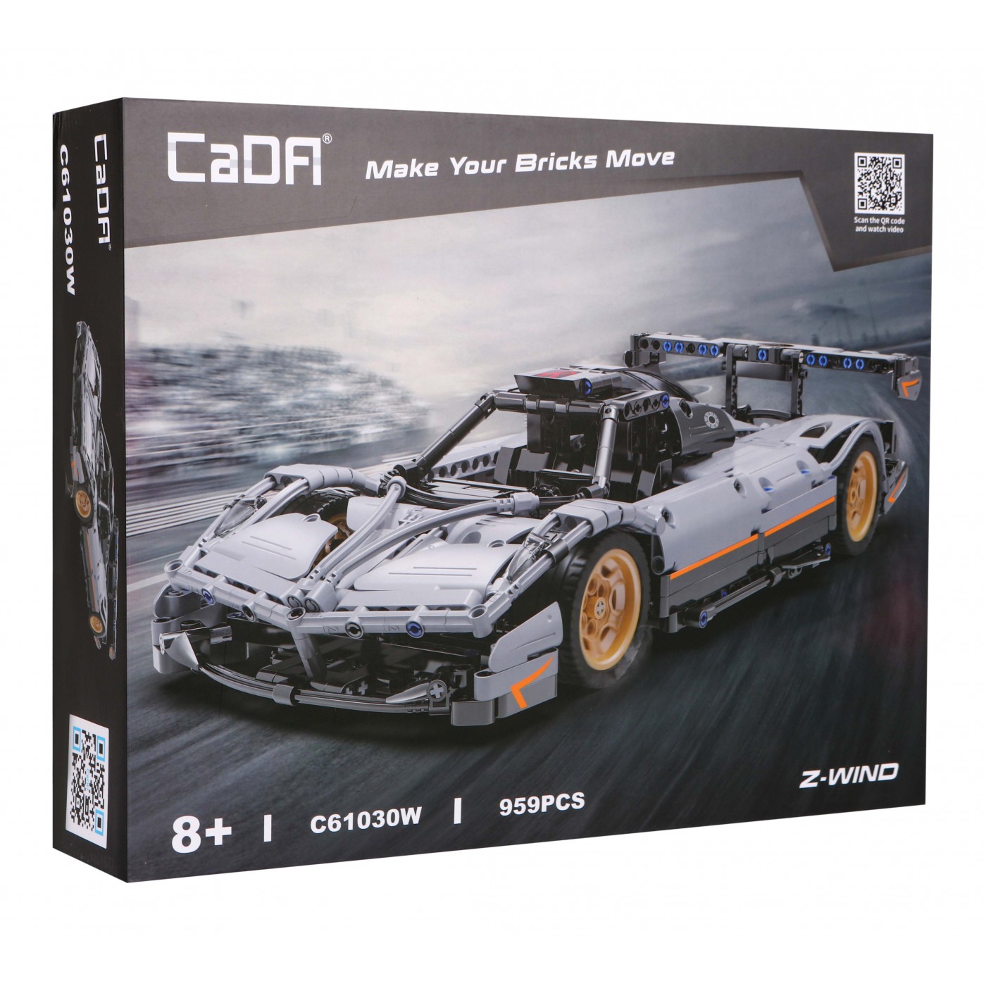 Stavebnica CaDA 969 ks. Pretekárske auto Z-Wind pre deti 8+