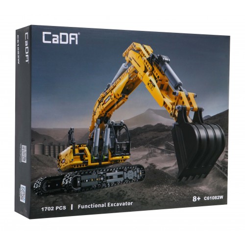 Stavebnica CaDA 1702 ks. Bager stavebné vozidlo pre deti 8+ Pohyblivé časti