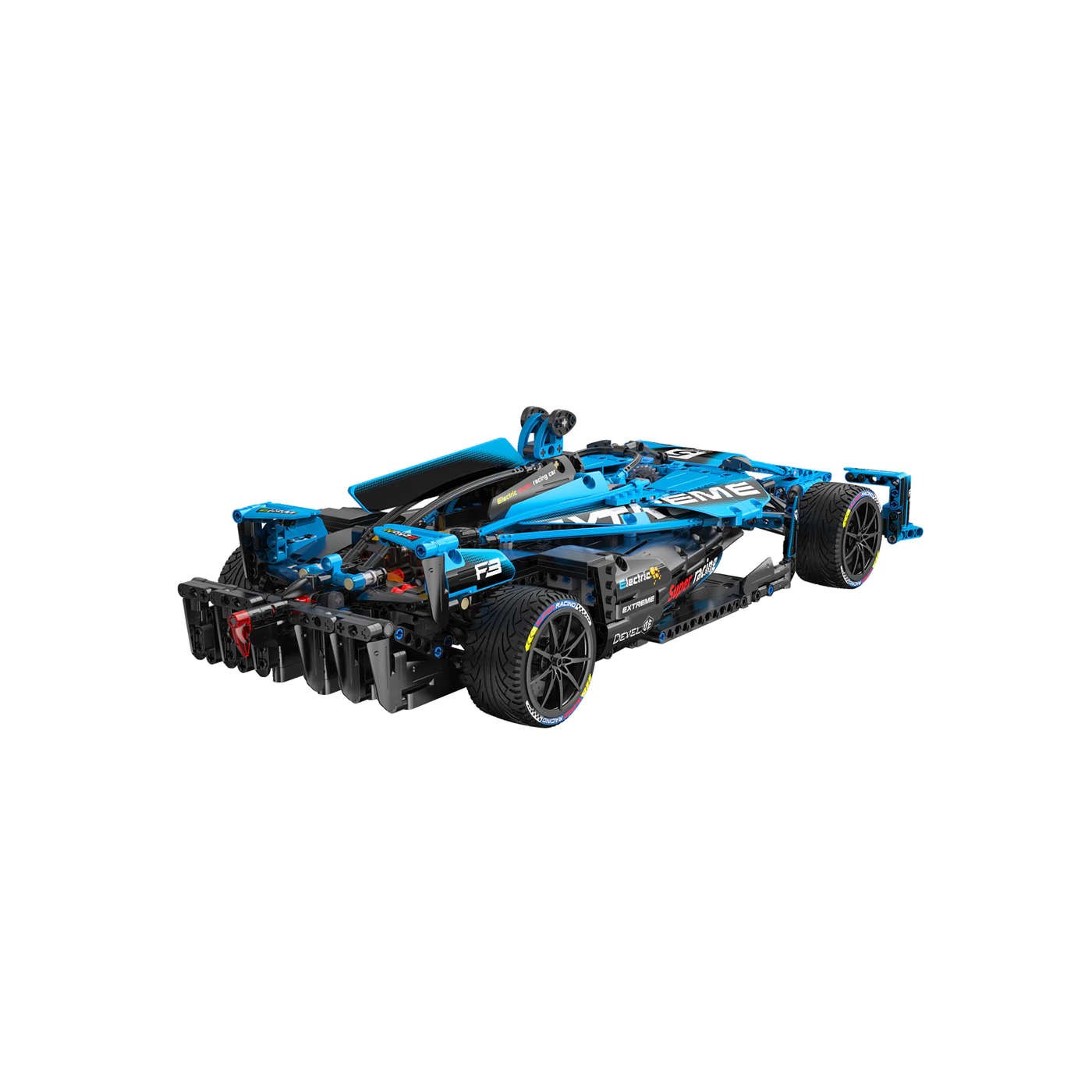 Stavebnica CaDA 1667 ks. Bolid Formula E pretekárske auto pre deti 8+