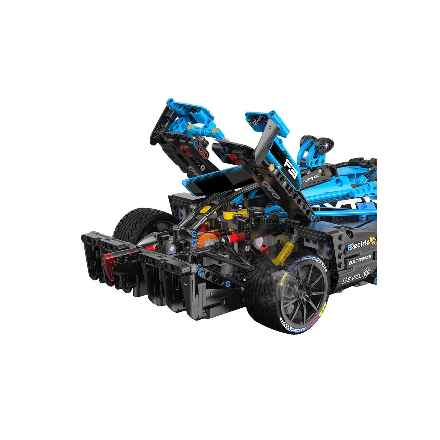 Stavebnica CaDA 1667 ks. Bolid Formula E pretekárske auto pre deti 8+