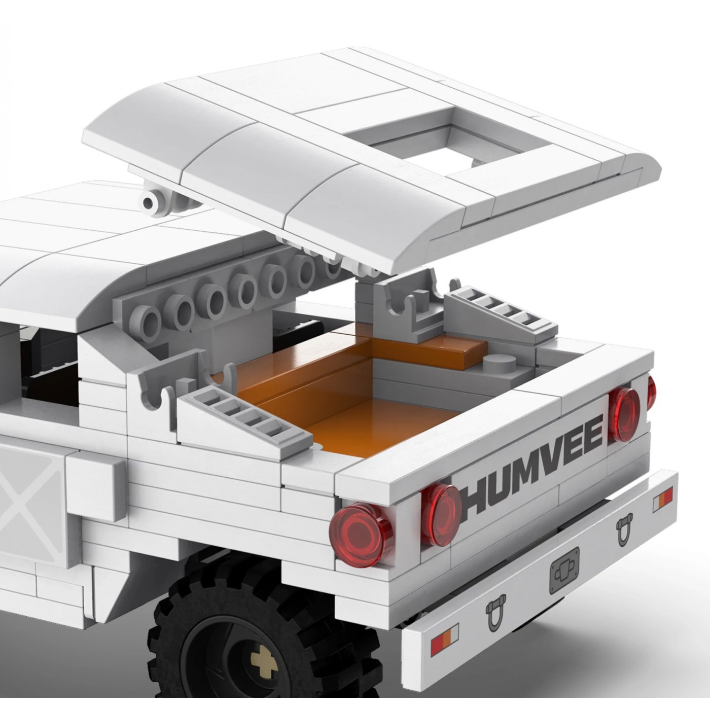 Stavebnica CaDA 328 ks. Vojenské vozidlo Humvee 1:24 pre deti 8+