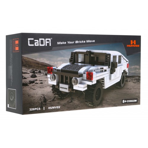 Stavebnica CaDA 328 ks. Vojenské vozidlo Humvee 1:24 pre deti 8+