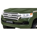 Toyota Land Cruiser na batériu Zelený + Ovládač + Úložný priestor + EVA + Pomalý štart + LED MP3