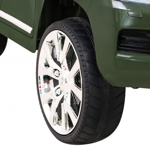 Toyota Land Cruiser na batériu Zelený + Ovládač + Úložný priestor + EVA + Pomalý štart + LED MP3