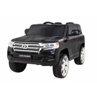Toyota Land Cruiser na batériu Čierny + Ovládač + Úložný priestor + EVA + Pomalý štart + LED MP3