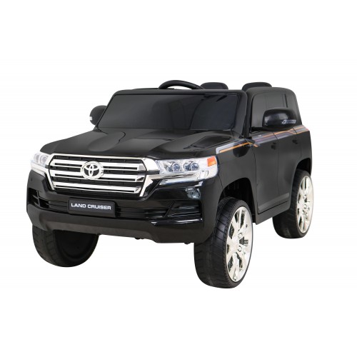 Toyota Land Cruiser na batériu Čierny + Ovládač + Úložný priestor + EVA + Pomalý štart + LED MP3