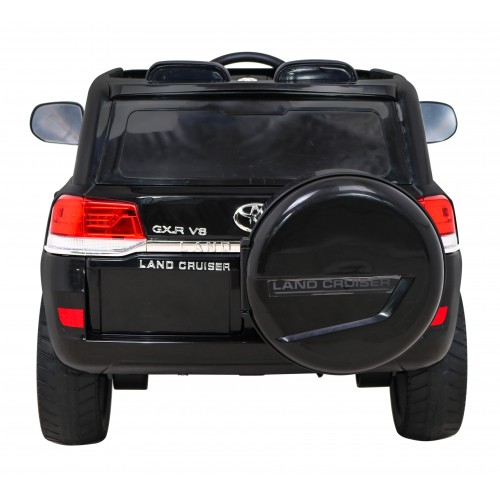 Toyota Land Cruiser na batériu Čierny + Ovládač + Úložný priestor + EVA + Pomalý štart + LED MP3