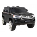 Toyota Land Cruiser na batériu Čierny + Ovládač + Úložný priestor + EVA + Pomalý štart + LED MP3