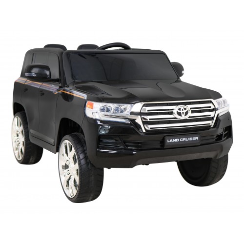 Toyota Land Cruiser na batériu Čierny + Ovládač + Úložný priestor + EVA + Pomalý štart + LED MP3