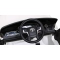 Toyota Land Cruiser na batériu Biely + Ovládač + Úložný priestor + EVA + Pomalý štart + LED MP3