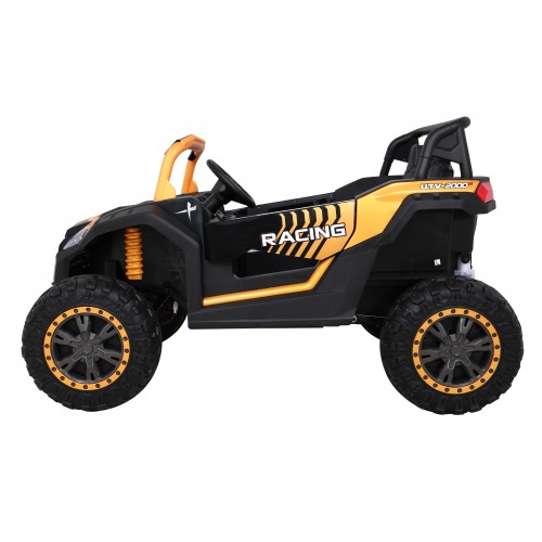 Buggy ATV Racing pre 2 deti Zlatý + Pohon 4x4 + Ovládač + Pomalý štart + MP3 LED