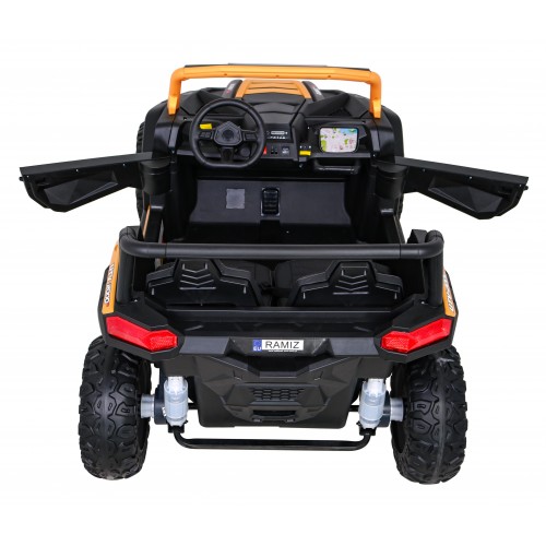 Buggy ATV Racing pre 2 deti Zlatý + Pohon 4x4 + Ovládač + Pomalý štart + MP3 LED