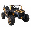Buggy ATV Racing pre 2 deti Zlatý + Pohon 4x4 + Ovládač + Pomalý štart + MP3 LED