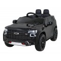 Chevrolet Tahoe Elektrické autíčko pre deti Čierne + Ovládač + EVA + Rádio MP3 + LED