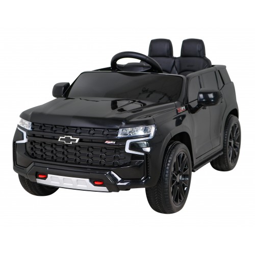 Chevrolet Tahoe Elektrické autíčko pre deti Čierne + Ovládač + EVA + Rádio MP3 + LED