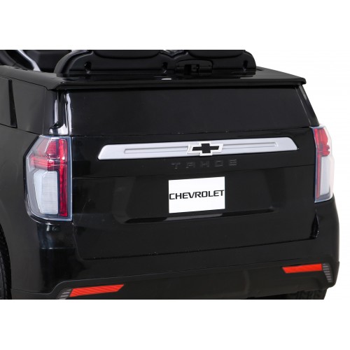 Chevrolet Tahoe Elektrické autíčko pre deti Čierne + Ovládač + EVA + Rádio MP3 + LED