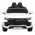 Chevrolet Tahoe Elektrické autíčko pre deti Biele + Ovládač + EVA + Rádio MP3 + LED