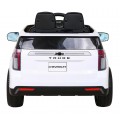 Chevrolet Tahoe Elektrické autíčko pre deti Biele + Ovládač + EVA + Rádio MP3 + LED