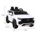 Chevrolet Tahoe Elektrické autíčko pre deti Biele + Ovládač + EVA + Rádio MP3 + LED