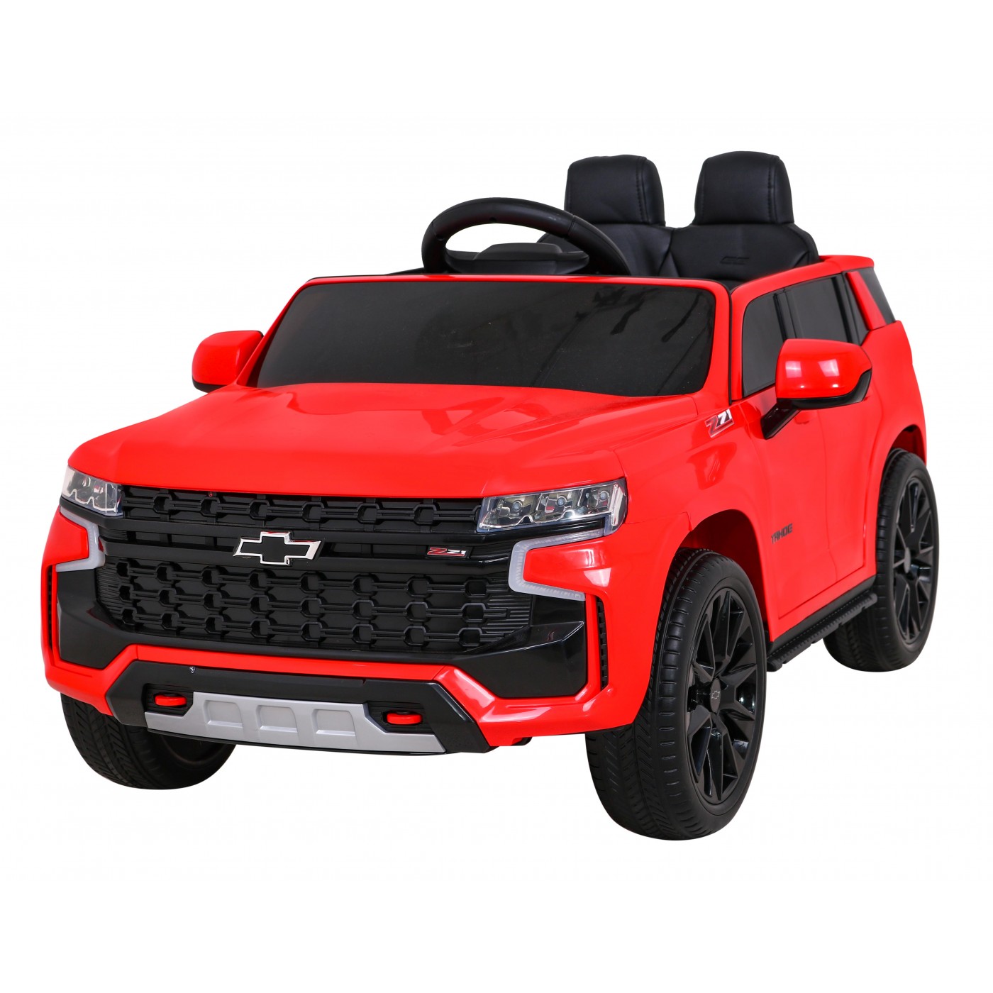 Chevrolet Tahoe Elektrické autíčko pre deti Červené + Ovládač + EVA + Rádio MP3 + LED