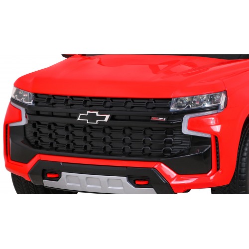 Chevrolet Tahoe Elektrické autíčko pre deti Červené + Ovládač + EVA + Rádio MP3 + LED