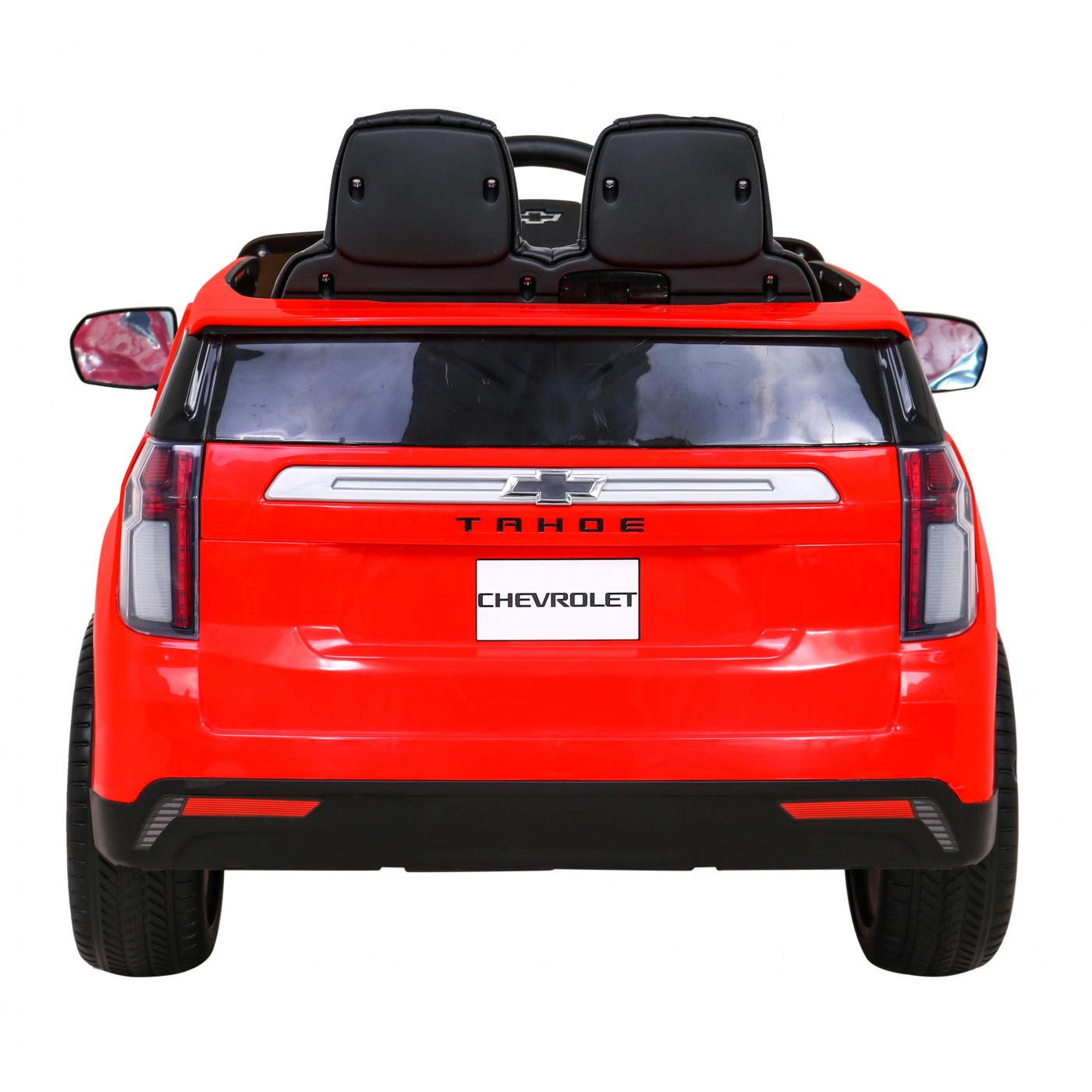 Chevrolet Tahoe Elektrické autíčko pre deti Červené + Ovládač + EVA + Rádio MP3 + LED
