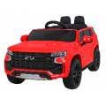 Chevrolet Tahoe Elektrické autíčko pre deti Červené + Ovládač + EVA + Rádio MP3 + LED