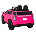 Chevrolet Tahoe Elektrické autíčko pre deti Ružové + Ovládač + EVA + Rádio MP3 + LED