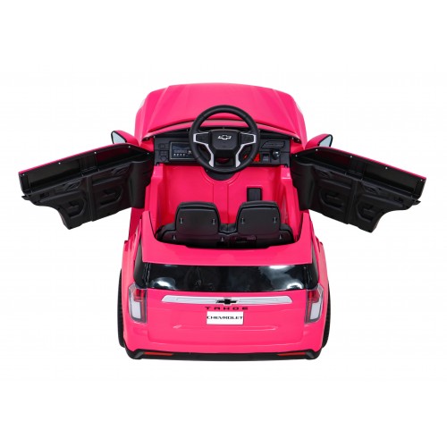 Chevrolet Tahoe Elektrické autíčko pre deti Ružové + Ovládač + EVA + Rádio MP3 + LED