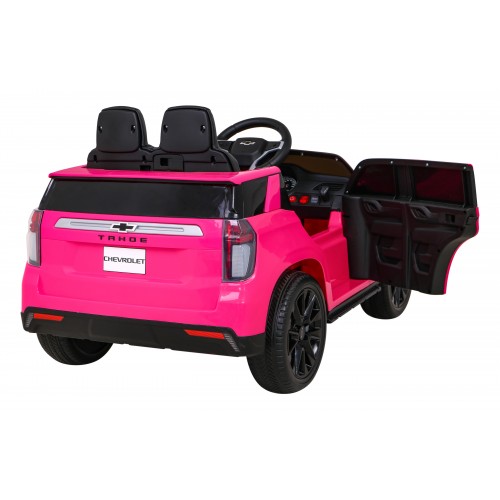 Chevrolet Tahoe Elektrické autíčko pre deti Ružové + Ovládač + EVA + Rádio MP3 + LED