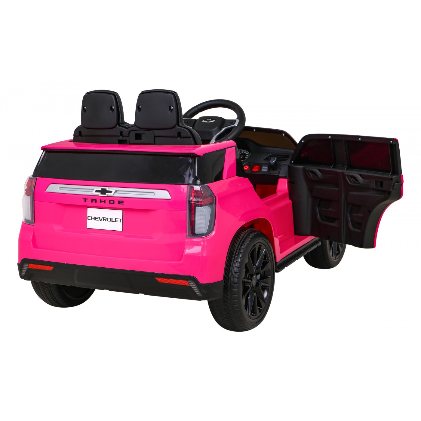 Chevrolet Tahoe Elektrické autíčko pre deti Ružové + Ovládač + EVA + Rádio MP3 + LED