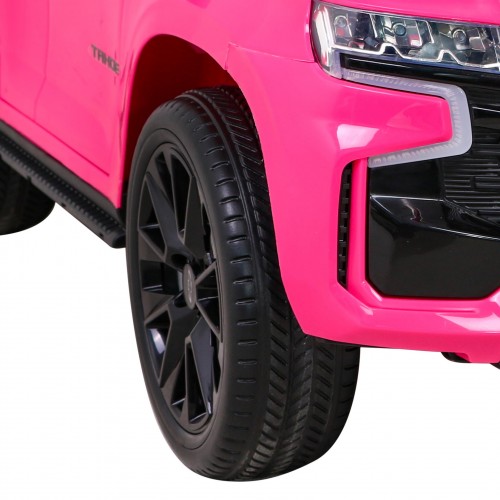 Chevrolet Tahoe Elektrické autíčko pre deti Ružové + Ovládač + EVA + Rádio MP3 + LED