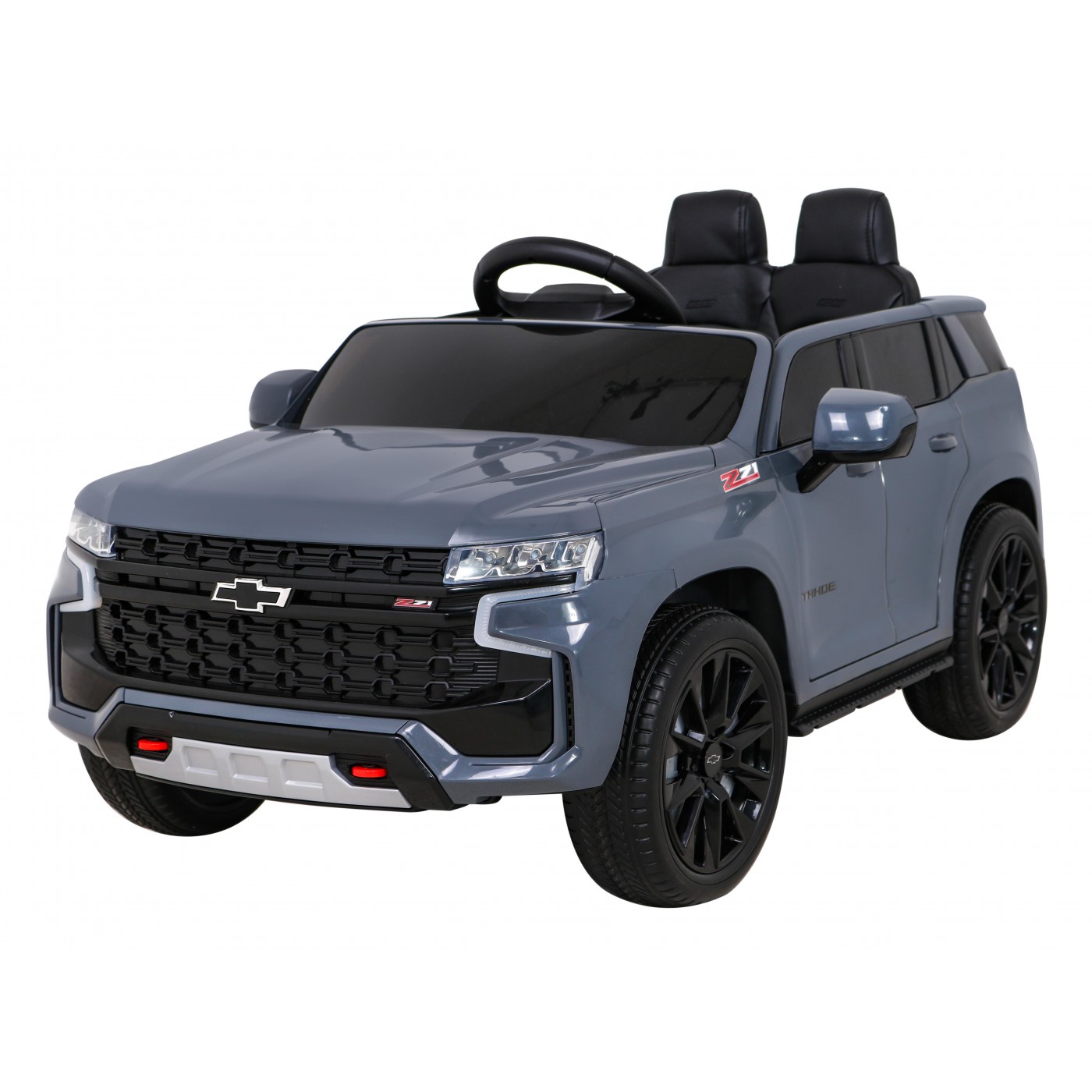 Chevrolet Tahoe Elektrické autíčko pre deti Šedé + Ovládač + EVA + Rádio MP3 + LED