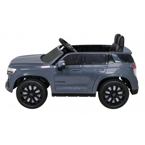 Chevrolet Tahoe Elektrické autíčko pre deti Šedé + Ovládač + EVA + Rádio MP3 + LED