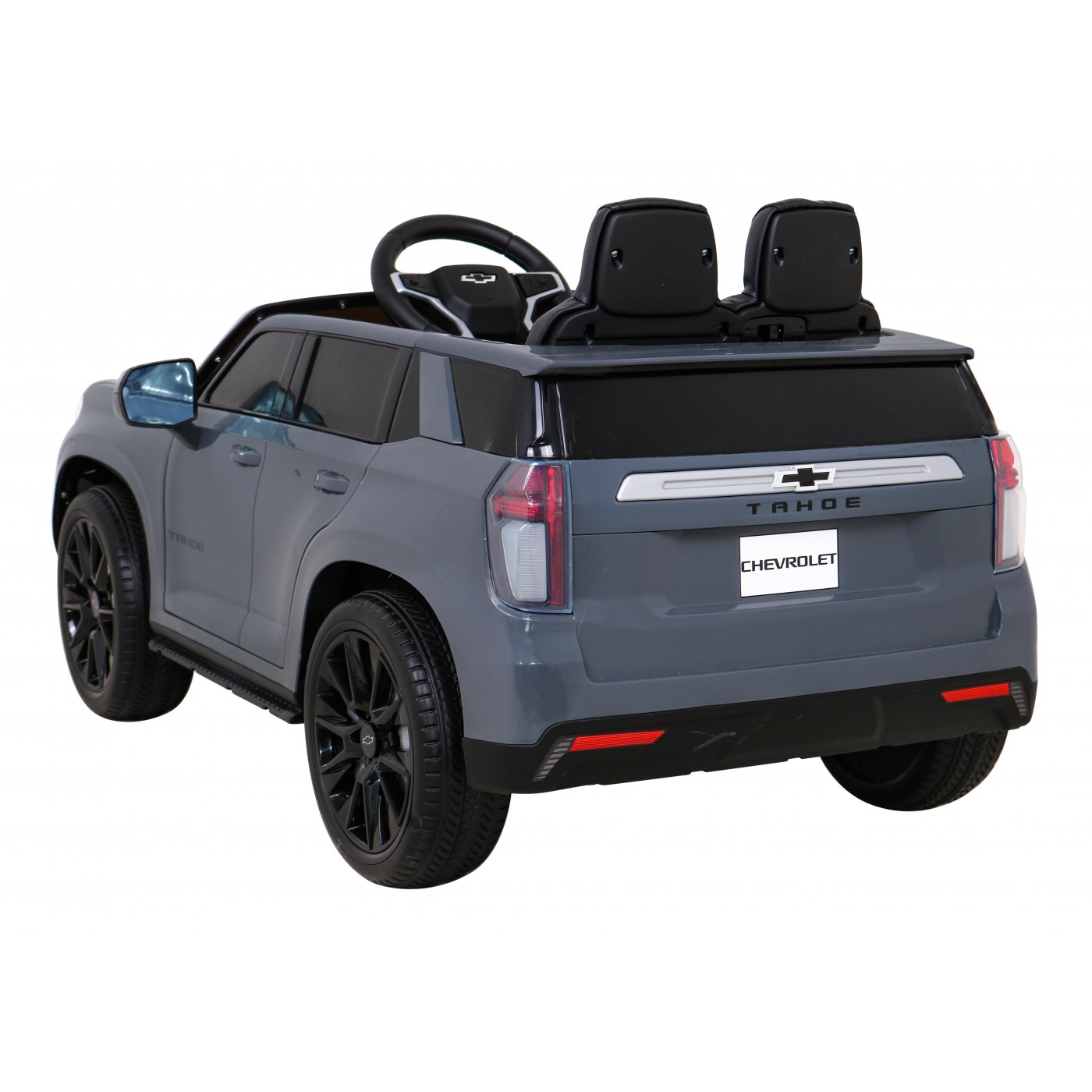 Chevrolet Tahoe Elektrické autíčko pre deti Šedé + Ovládač + EVA + Rádio MP3 + LED