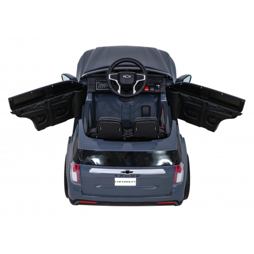 Chevrolet Tahoe Elektrické autíčko pre deti Šedé + Ovládač + EVA + Rádio MP3 + LED