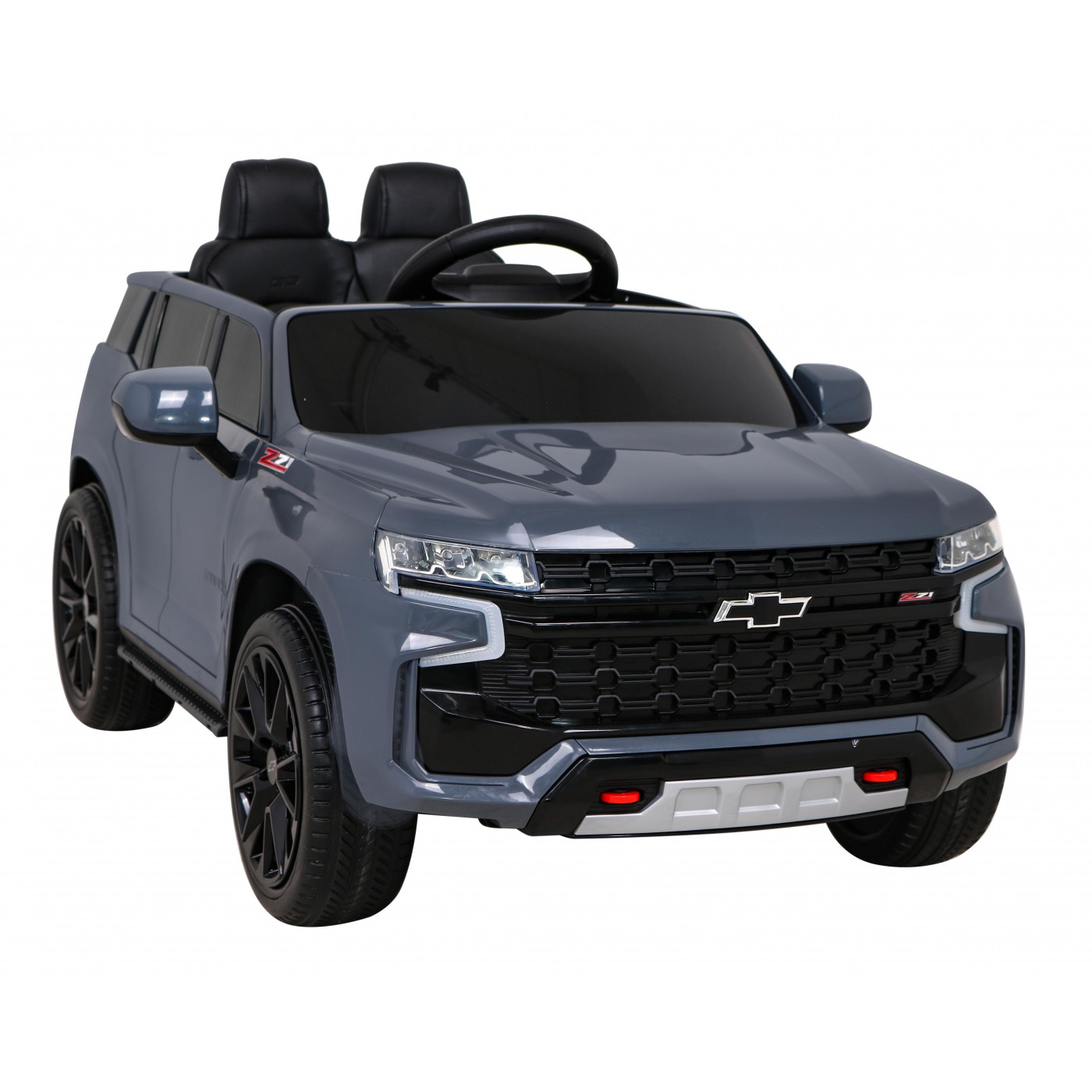 Chevrolet Tahoe Elektrické autíčko pre deti Šedé + Ovládač + EVA + Rádio MP3 + LED