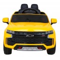 Chevrolet Tahoe Elektrické autíčko pre deti Žlté + Ovládač + EVA + Rádio MP3 + LED