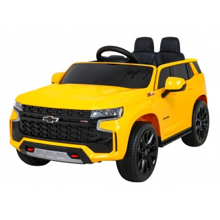 Chevrolet Tahoe Elektrické autíčko pre deti Žlté + Ovládač + EVA + Rádio MP3 + LED