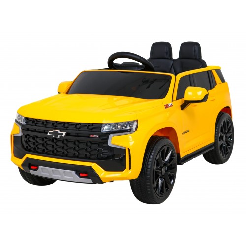Chevrolet Tahoe Elektrické autíčko pre deti Žlté + Ovládač + EVA + Rádio MP3 + LED