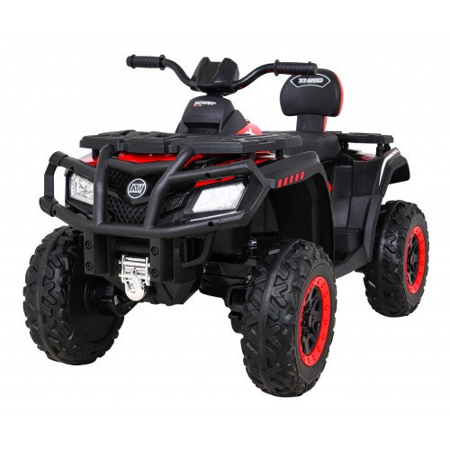 Quad XT-Speed pre deti Červený + Pohon 4x4 + EVA + Pomalý štart + Rádio MP3 + LED
