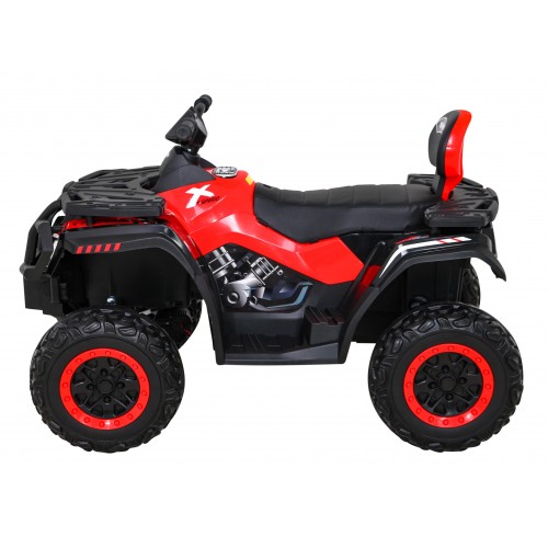 Quad XT-Speed pre deti Červený + Pohon 4x4 + EVA + Pomalý štart + Rádio MP3 + LED