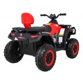 Quad XT-Speed pre deti Červený + Pohon 4x4 + EVA + Pomalý štart + Rádio MP3 + LED