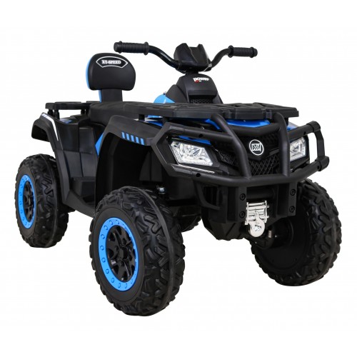 Quad XT-Speed pre deti Modrý + Pohon 4x4 + EVA + Pomalý štart + Rádio MP3 + LED
