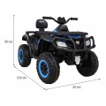 Quad XT-Speed pre deti Modrý + Pohon 4x4 + EVA + Pomalý štart + Rádio MP3 + LED